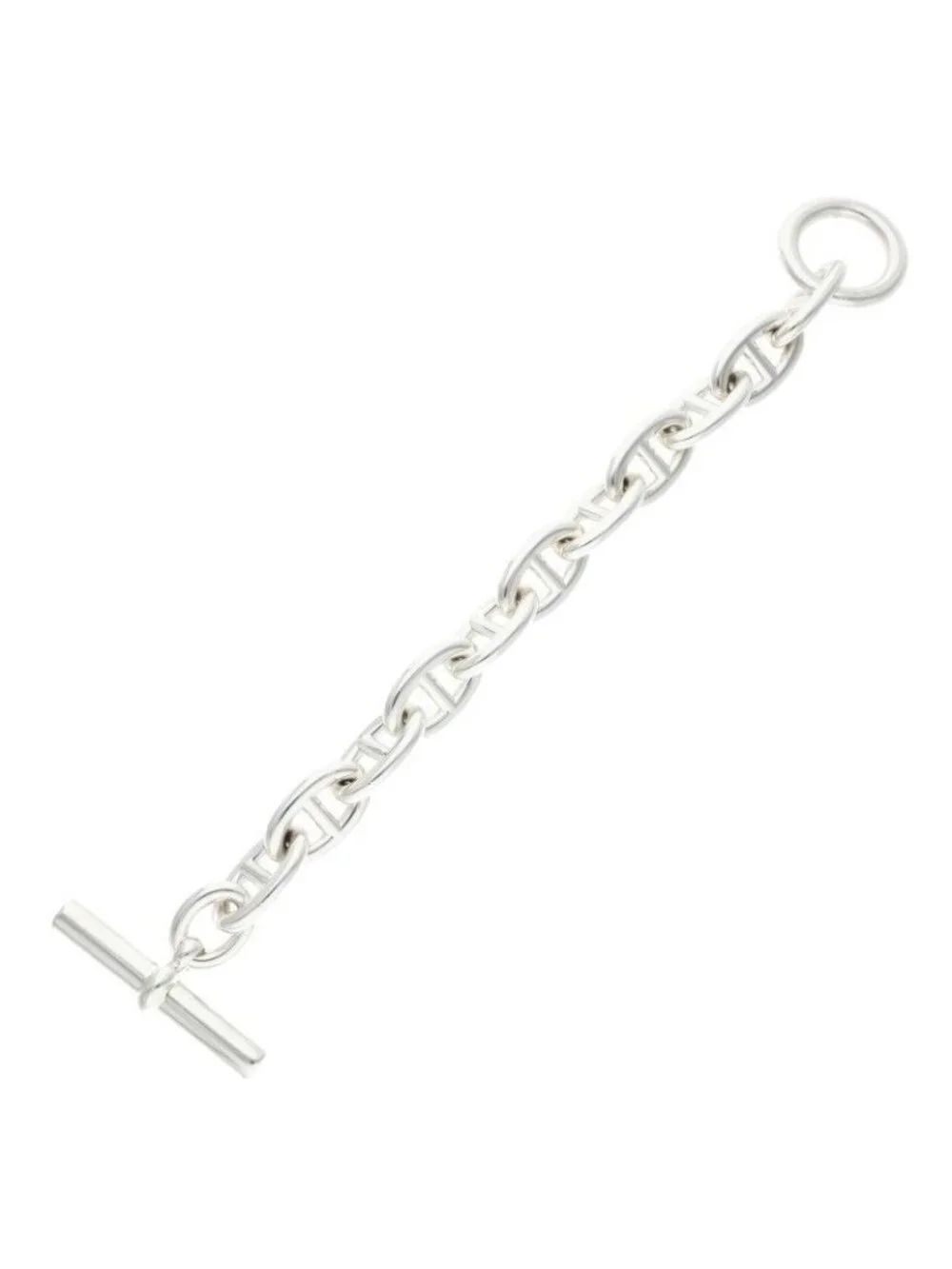 Hermes Chaine D'ancre TGM Silver Bracelet